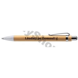 Pix lemn bambus, Laudati pe Domnul!